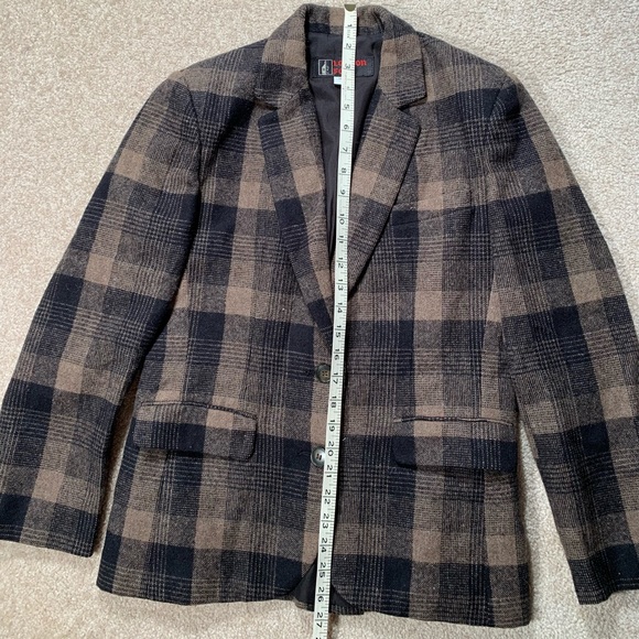 London Fog Plaid Blazer - Picture 9 of 12